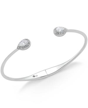 Danori Cubic Zirconia And Pave Hinged Bangle Bracelet, Created For Macy's