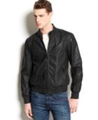 American Rag Perforated Faux Leather Jacket