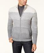 Alfani Men's Ombre Full-zip Sweater, Created For Macy's