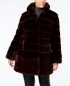 Jones New York Plus Size Faux-fur Coat