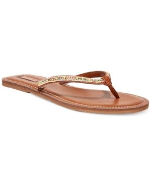 Roxy Lima Beaded Flat Thong Sandals Women's Shoes