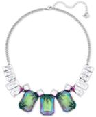 Swarovski Gisele Silver-tone Prismatic Crystal Collar Necklace