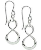 Giani Bernini Infinity Drop Earrings In Sterling Silver, Created For Macy's