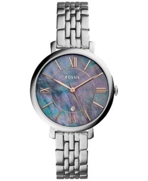 Fossil Women's Jacqueline Stainless Steel Bracelet Watch 36mm Es4205