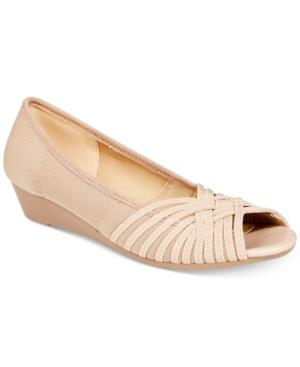 Impo Reyna Peep-toe Stretch Wedge Sandals Women's Shoes