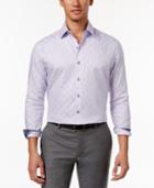 Tasso Elba Men's Sateen Grid Shirt, Only At Macy's