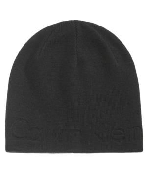 Calvin Klein Men's Embossed Logo Beanie