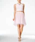 In Awe Of You By Awesomeness Tv Juniors' Embellished Two-piece Dress