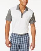 Greg Norman For Tasso Elba Slim-fit Colorblocked Golf Polo
