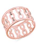 I.n.c. Silver-tone Wide Link Stretch Bracelet, Created For Macy's
