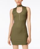 Material Girl Juniors' Cutout Mock-neck Bodycon Dress, Only At Macy's