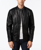 American Rag Men's Faux Leather Bomber Jacket, Only At Macy's