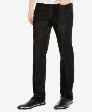 Kenneth Cole New York Men's Stretch Black-wash Skinny Jeans