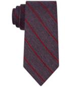 Calvin Klein Men's Red Hot Repp Stripe Slim Tie