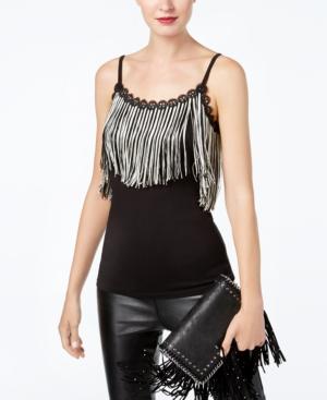 Anna Sui X Inc International Concepts Fringe-trim Tank Top, Created For Macy's