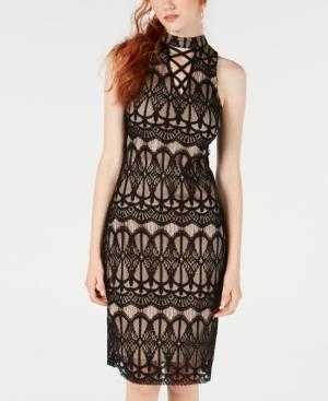 Material Girl Juniors' Crisscross Lace Midi Dress, Created For Macy's