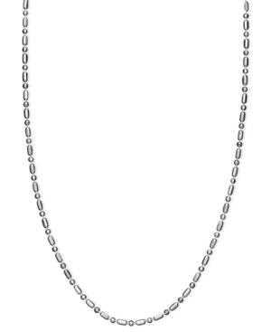 Giani Bernini Sterling Silver Necklace, 24 Dot Dash Link