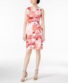 Calvin Klein Floral-print Starburst Sheath Dress