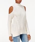 Rachel Rachel Roy Cable-knit Cold-shoulder Sweater, Only At Macy's