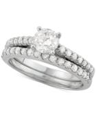 Diamond Bridal Set (1-1/4 Ct. T.w.) In 14k White Gold