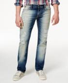 Guess Men's Original Straight-fit Destroyed Warmth Wash Jeans