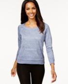 Style & Co. Petite Embellished Snowflake Sweatshirt, Only At Macy's