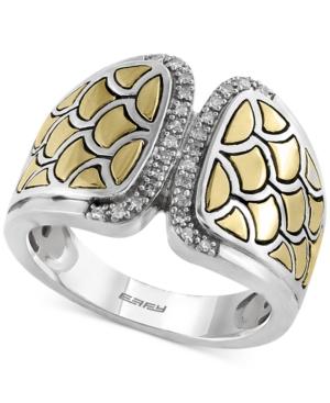Effy Balissima Diamond Accent Statement Ring In Sterling Silver And 18k Gold