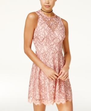 Speechless Juniors' Cutout Fit & Flare Dress