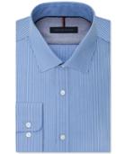Tommy Hilfiger Men's Slim Fit Blue Stripe Dress Shirt