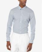 Perry Ellis Men's Dobby Square Long-sleeve Shirt