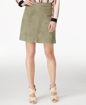 Two By Vince Camuto Faux-suede A-line Skirt