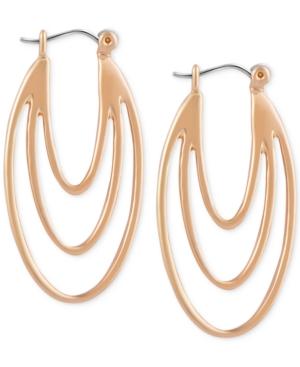 T Tahari Gold-tone Leverback Drop Earrings
