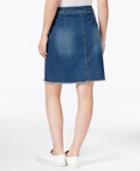 Earl Jeans Button-front Denim Skirt