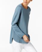 Eileen Fisher Silk-blend Crew-neck Sweater