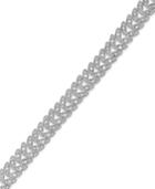 Victoria Townsend Rose-cut Diamond Leaf Bracelet In Silver-plated Brass (1 Ct. T.w.)