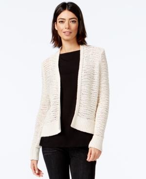 Eileen Fisher Long-sleeve Open-front Cardigan