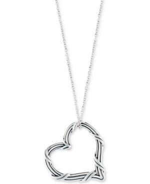 Peter Thomas Roth Open Heart 20 Pendant Necklace In Sterling Silver