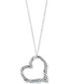 Peter Thomas Roth Open Heart 20 Pendant Necklace In Sterling Silver