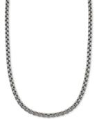 Esquire Men's Jewelry Large Box-link Chain In Stainless Steel, Only At Macy's