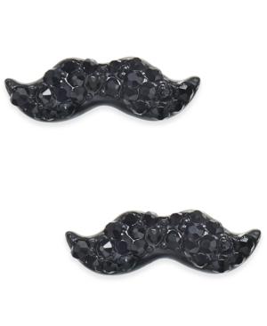 Kate Spade New York Dress The Part Black-tone Mustache Stud Earrings