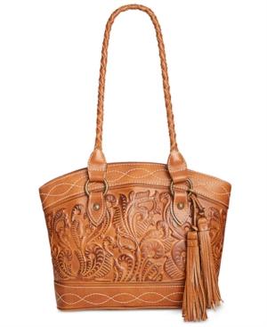 Patricia Nash Burnished Tooled Zorita Satchel