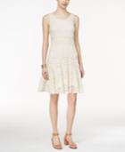 Style & Co Petite Lace-godet Sleeveless Dress, Only At Macy's