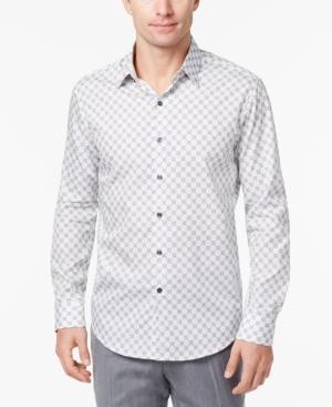Tasso Elba Men's Medallion Supima Cotton Shirt, Created For Macy's