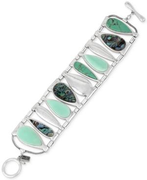 Robert Lee Morris Soho Silver-tone Large Stone Bracelet