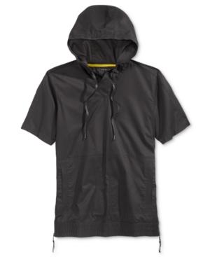 Sean John Men's Short-sleeve Hooded Flight Shirt, Only At Macy's