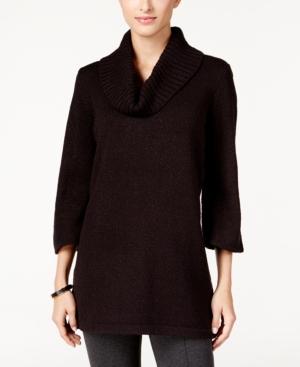 Karen Scott Marled Cowl-neck Tunic Sweater, Only At Macy's