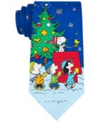 Peanuts Men's Snoopy On The Roof Tie