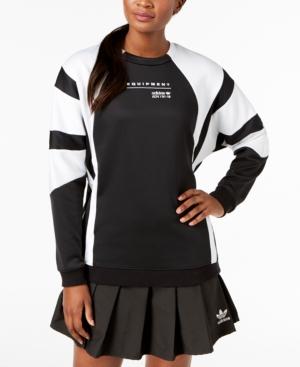 Adidas Equipment Colorblocked Relaxed Terry Sweatshirt