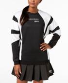 Adidas Equipment Colorblocked Relaxed Terry Sweatshirt