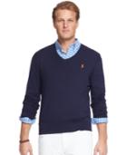 Polo Ralph Lauren Big And Tall Pima V-neck Sweater